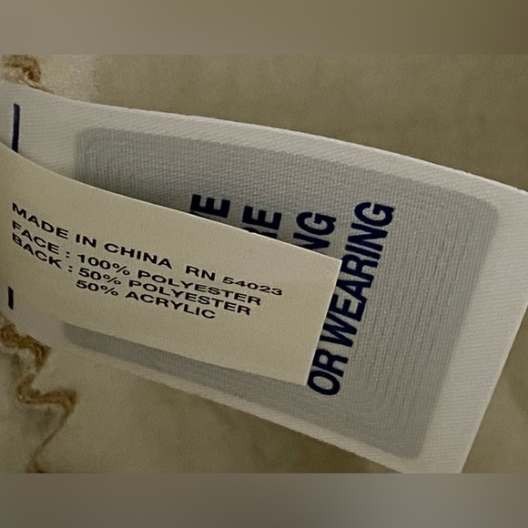 Vintage Y2K The GAP Shearling Velvet  Tan Shoulder Purse Shoulder Bag - Picture 8 of 8